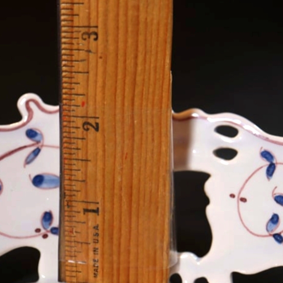 Vintage Portuguese Hand Painted Rooster Porcelain Basket/Bowl/Dish - Picture 11 of 11